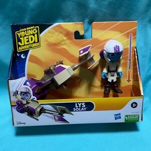 Hasbro Young Jedi Adventures Lys Solay Figure with Speeder